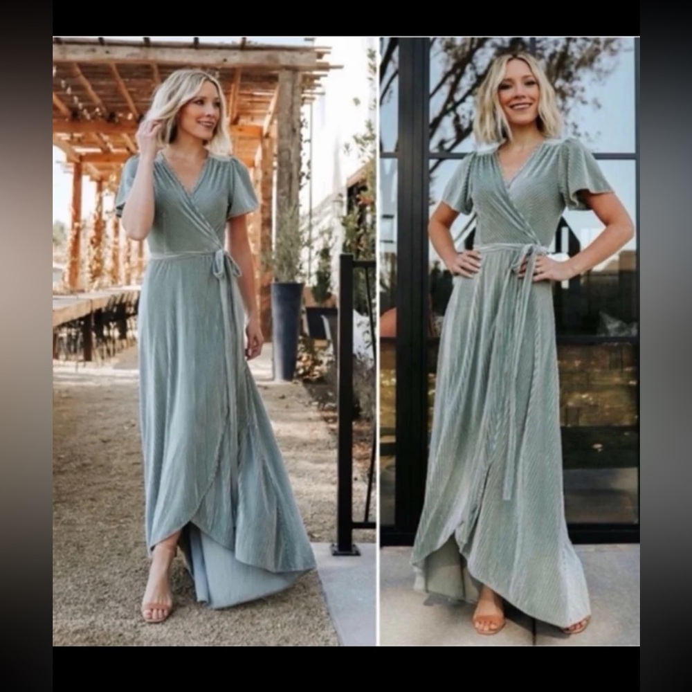 NWT Baltic Born Sage Green Maxi Dress
